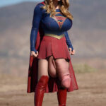 Super Girl secret weapon under her skirt