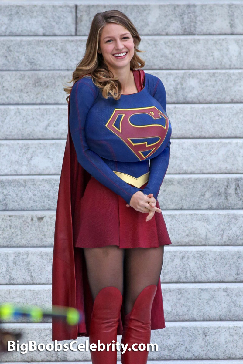 Busty Supergirl being cute with her massive tits - Kabuka's Morphs