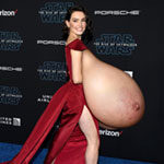 Da.Ri. flopping her big tits out of her skimpy dress
