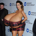Voluptuous actress Ka.Be. exposing her huge tits out