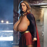 Super Girl Me.Be. popping her huge tits out