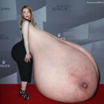 Br.Da.Ho. dragging her giant tits at Gala