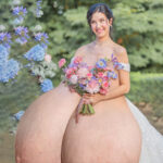 Sh.Du. flopping her massive tits out on her wedding day