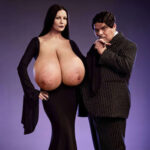 Ca.Ze.Jo. as Morticia in Wednesday big MILFy tits
