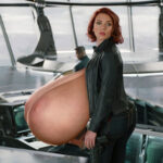 Sc.Jo. huge natural tits in the Avengers