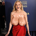 Re.Wi. wardrobe malfunction reveals her big sweaty tits