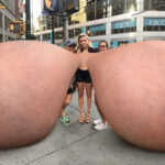 Ch.Mo. dragging her room size tits in the City