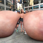 Ch.Mo. dragging her room size tits in the City