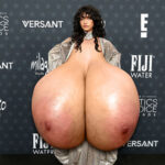 Odessa A. flopping her giant tits out in public