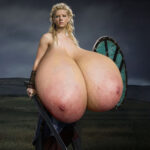 Ka.Wi. as Lagertha got huge heavy tits