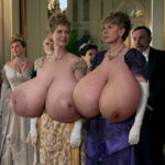 Cynthia N. and Christine B. exposing their huge tits in the drama series The Gilded Age